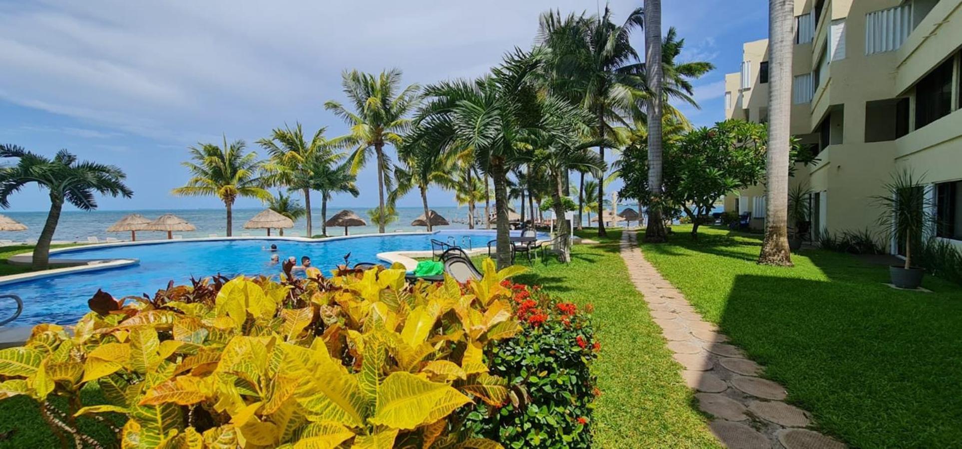 Oceanfront Condo At Unique Location Канкун Экстерьер фото